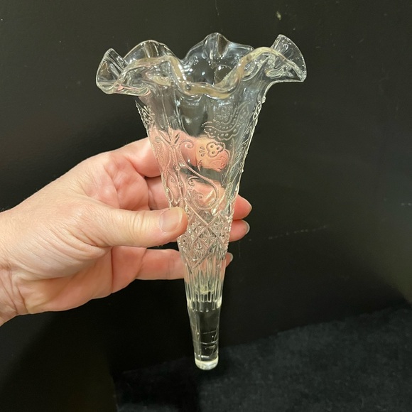 Vintage Automobile Limousine Glass Bud Vases Set of 2 - Picture 11 of 15